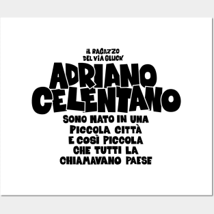 Adriano Celentano - il ragazzo del via gluck Posters and Art